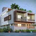 Three Story House Elevation